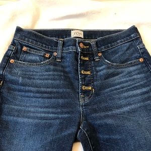 Crew Denim Fair Trade Certified Waist 27 9" Toothpick Button Up
